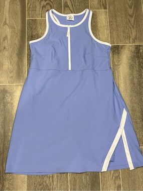 Sage Collective Lavender Athletic Dress with White Trim